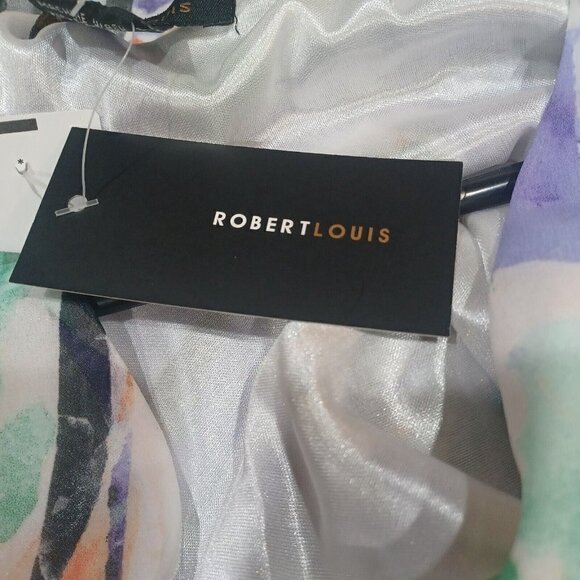 Robert Louis Ladies Casual Flowy Dress Size M Multicolor Floral Print NWT $55 - Picture 8 of 8